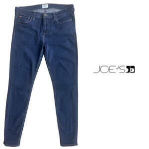 Joe's Jeans Nico Mid Rise Super Skinny Dark Wash Denim Blue Jeans 29
